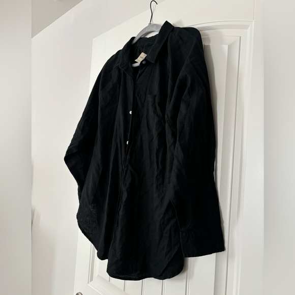 Aerie Black Linen Blend Coverup NWT - Picture 5 of 7